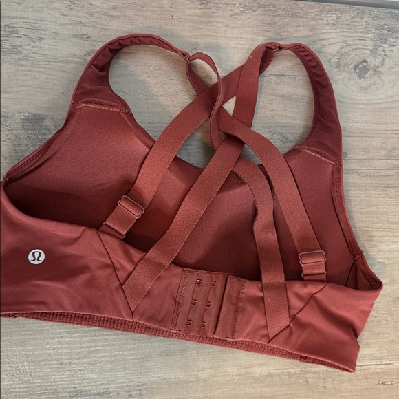 Lululemon Athletica | Energy Cross-Back Bra - Rust Orange - 34C - Picture 3 of 5